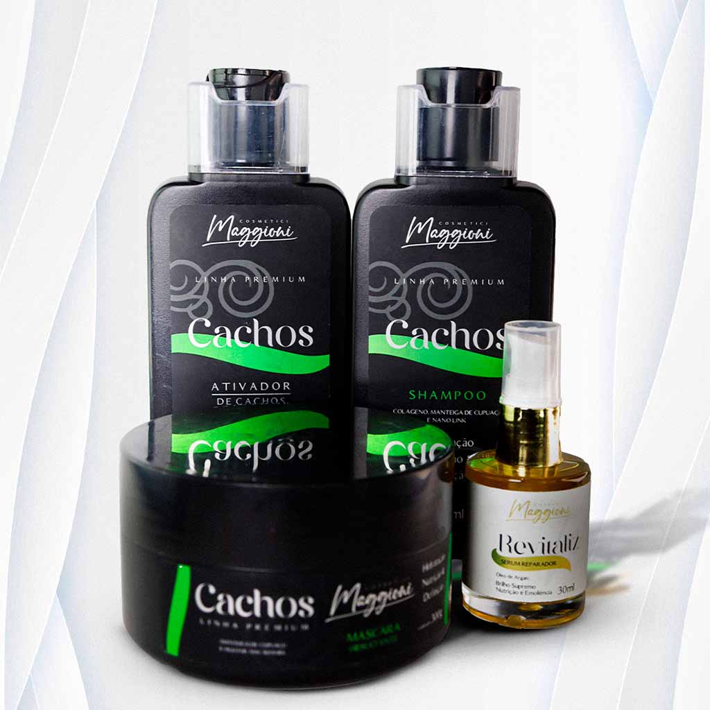 Super Cachos Maggioni e Sérum Reparador Revitaliz